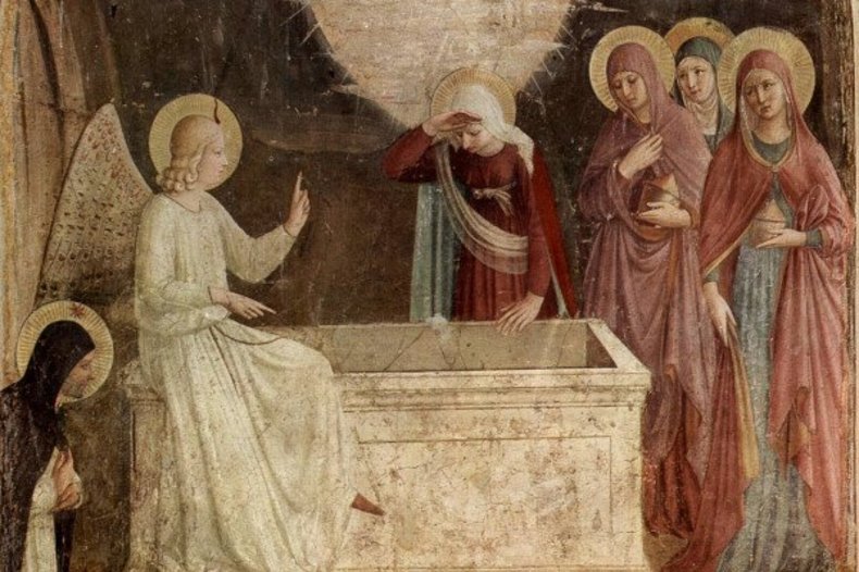Détail de La découverte du tombeau vide de Fra Angelico, 1437-1446, musée San Marco, Florence /  © CC0/wikimedia